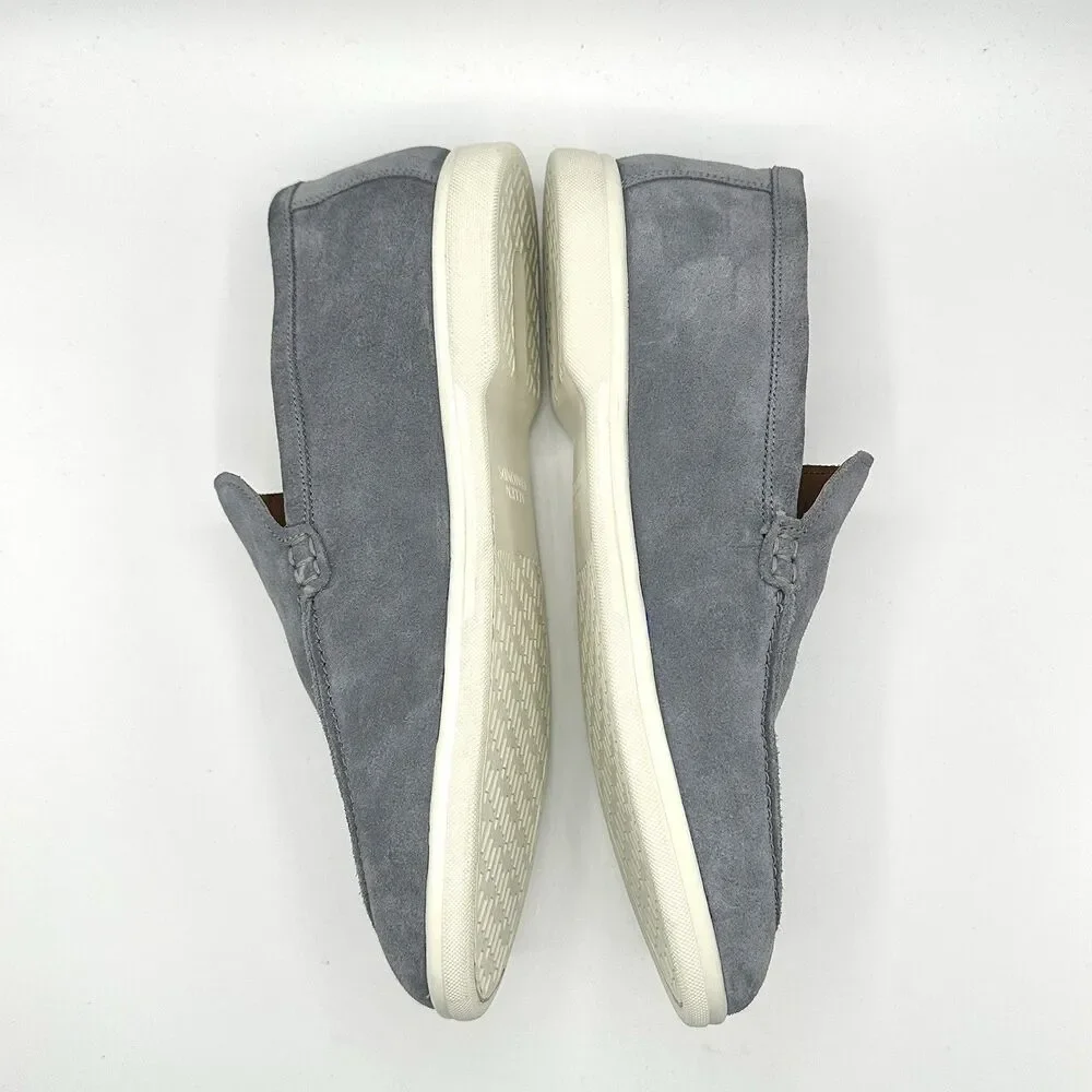 Allen Edmonds Loafers Men’s Size 10 D Payton Grey Suede Driving Slip On Shoes